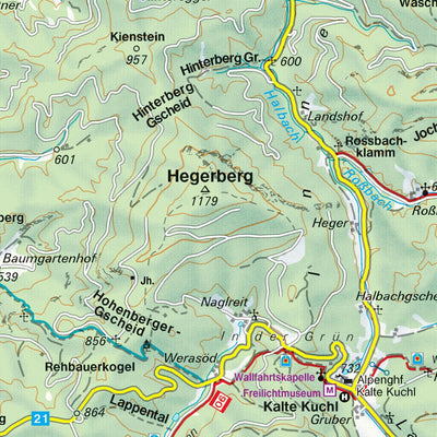 Hiking Map Hohe Wand - Schneebergland West Preview 2