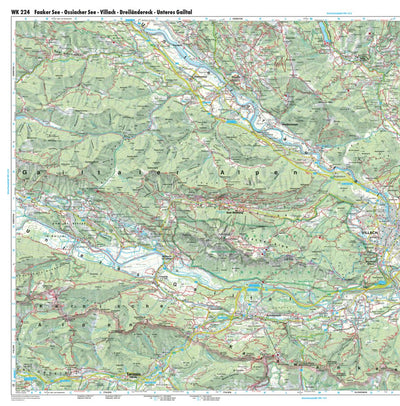 Hiking Map Faaker See - Ossiacher See West Preview 1