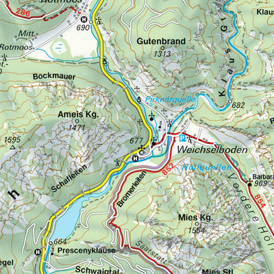 Hiking Map Hochschwab East Preview 3