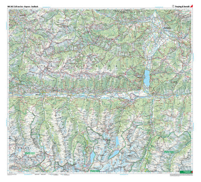 Hiking Map Zell am See - Kaprun - Saalbach Preview 1