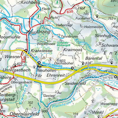 Hiking Map Salzburger Seenland Preview 2