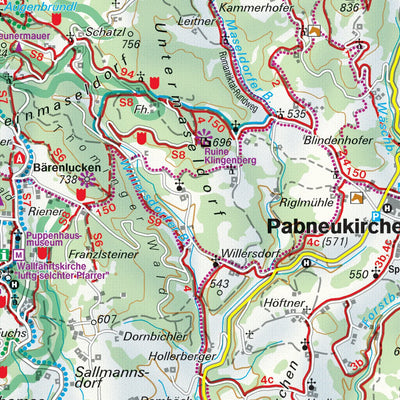 Hiking Map Nebelstein Back Side Preview 3