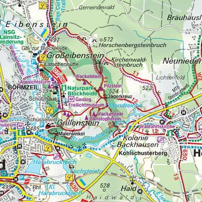 Hiking Map Northern Waldviertel West Preview 3