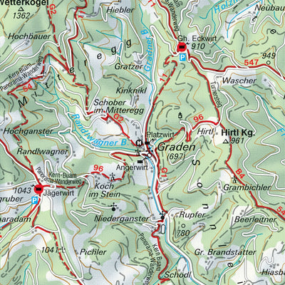 Hiking Map Gleinalpe South Preview 3