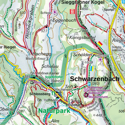 Hiking Map Thermal Region Baden - Bucklige Welt Back Side Preview 3