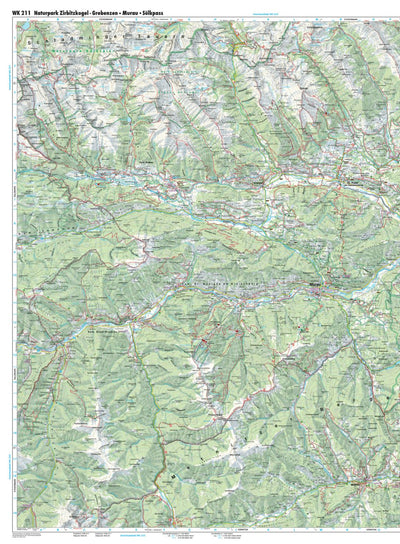 Hiking Map Zirbitzkogel - Grebenzen - Murau West Preview 1
