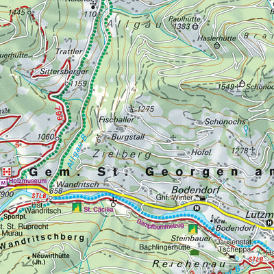 Hiking Map Zirbitzkogel - Grebenzen - Murau West Preview 2