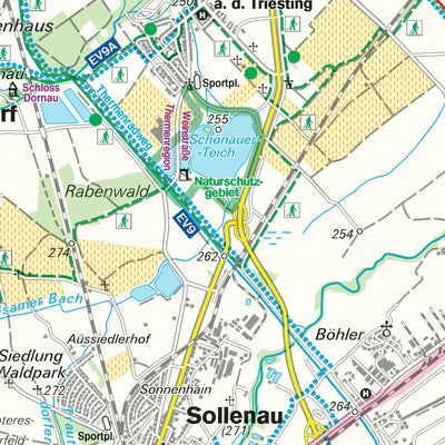 Hiking Map Thermal Region Baden - Bucklige Welt Front Side Preview 2