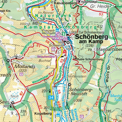 Hiking Map Thayatal National Park Back Side Preview 3