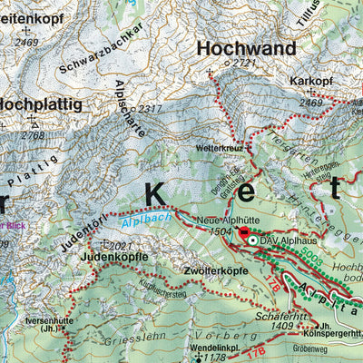 Hiking Map Wetterstein - Karwendel Preview 3