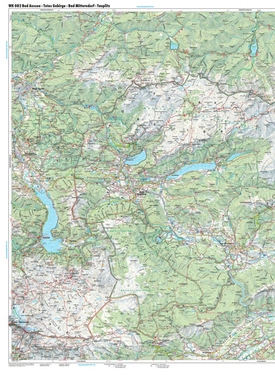 Hiking Map Totes Gebirge West Preview 1
