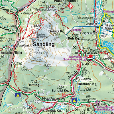 Hiking Map Totes Gebirge West Preview 3