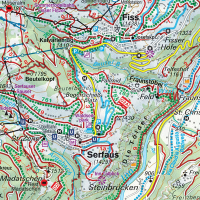 Hiking Map Landeck - Paznaun Preview 3