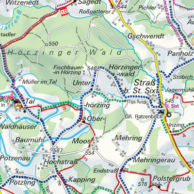 Hiking Map Danube Bikeway Preview 2