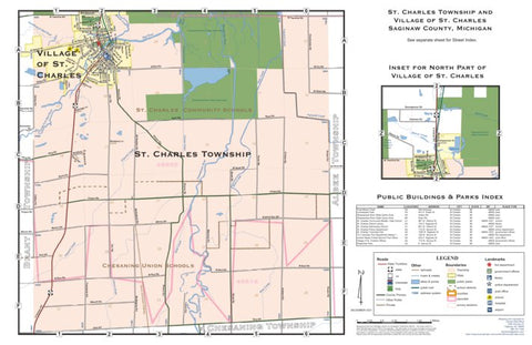 St. Charles Township and Village of St. Charles, Saginaw County, Michigan Preview 1