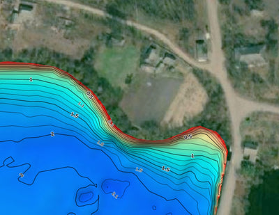 Снивода річка (с. Кривошиї, Вінницька обл., Україна). Карта глибин Preview 2
