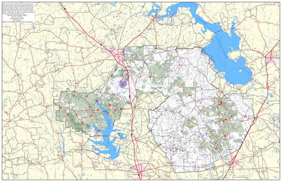 Sam Houston National Forest, Forest Visitor Map Preview 1