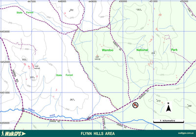 Darling Ranges Hills WalkGPS - Flynn Hills Walk Area - Darling Range Map by WalkGPS | Avenza ...