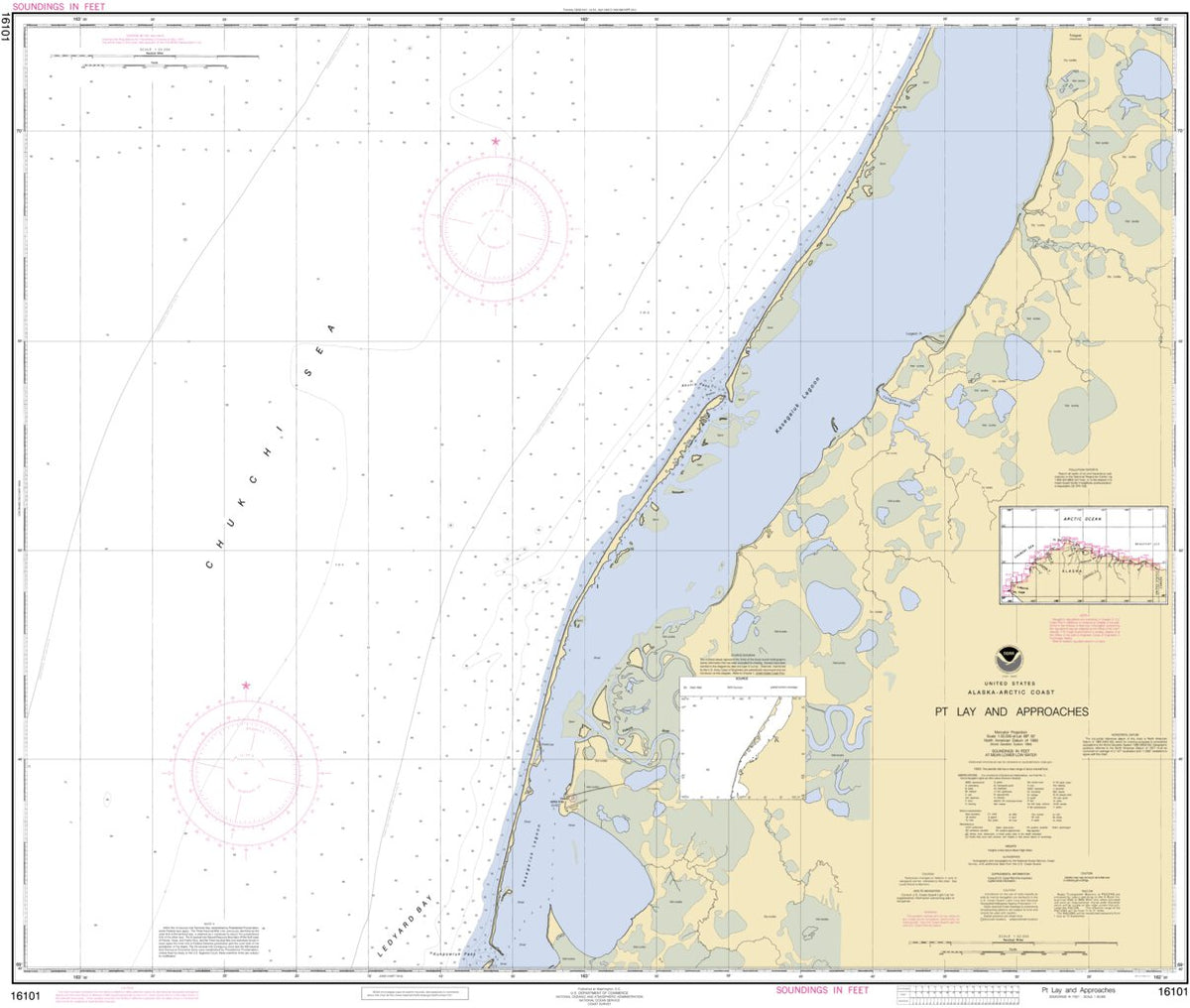 Pt Lay And Approaches Map by National Oceanographic & Atmospheric ...