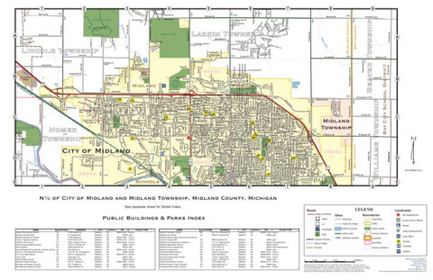 North ½ of City of Midland and Midland Township, Midland County, Michigan Preview 1