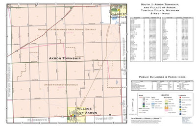 South ½ of Akron Township, Tuscola County, Michigan Preview 1