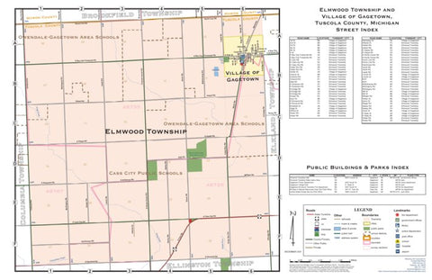 Elmwood Township, and Village of Gagetown, Tuscola County, Michigan Preview 1
