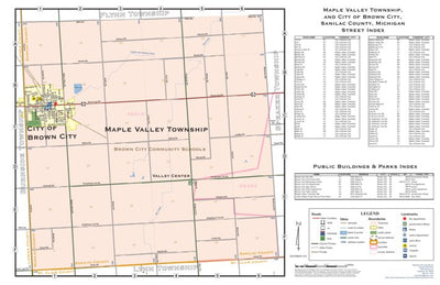 Maple Valley Township, and City of Brown City, Sanilac County, Michigan Preview 1