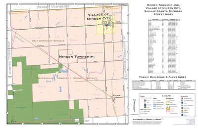 Minden Township and Village of Minden City, Sanilac County, Michigan Preview 1