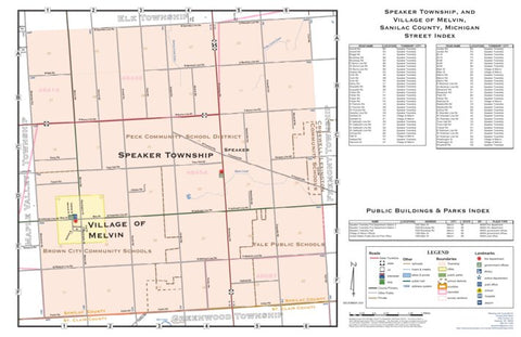 Speaker Township, and Village of Melvin, Sanilac County, Michigan Preview 1