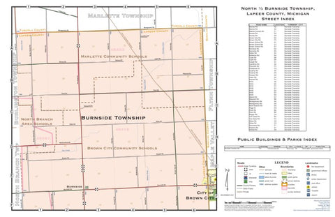 Burnside Township, Lapeer County, MI (north ½) Preview 1