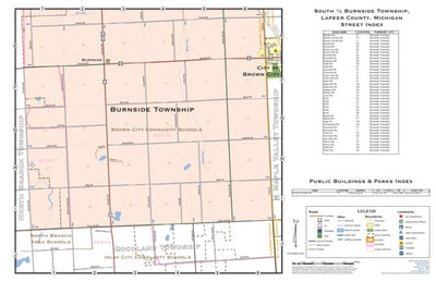 Burnside Township, Lapeer County, MI (south ½) Preview 1