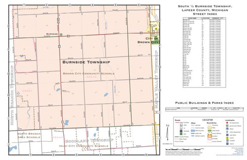 Burnside Township, Lapeer County, MI (south ½) Preview 1