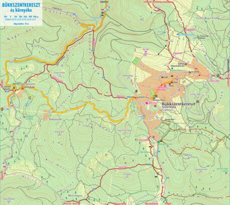 Bükkszentkereszt turista-biciklis térkép, tourist, biking map Preview 1