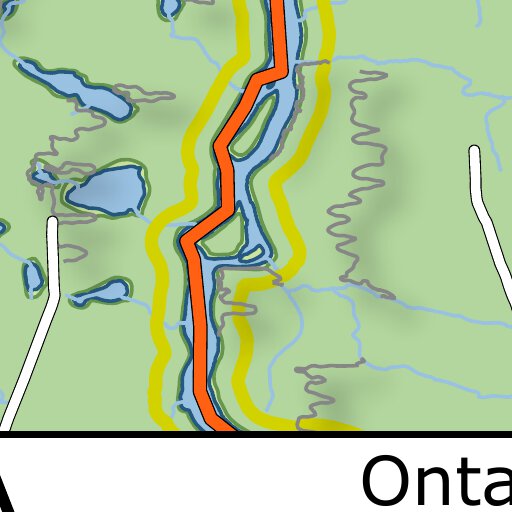Ontario Nature Reserve: Groundhog River Waterway Part 1 Map by Xavier ...
