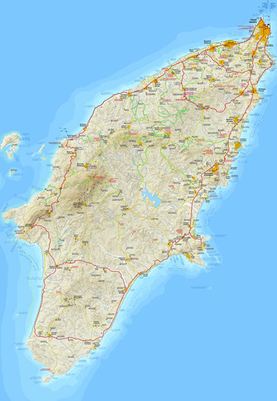 Detailed Rhodes Map Rhodes, Greece Map by Terrain Editions | Avenza Maps