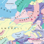 Collins Tartans Map of Scotland Preview 2