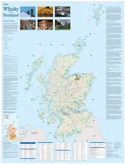 Collins Whisky Map of Scotland Preview 1