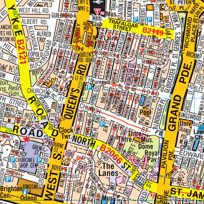 A-Z Brighton Street Map Preview 3