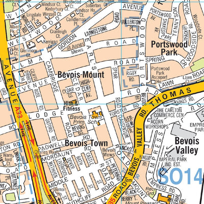 A-Z Southampton Street Map Preview 2