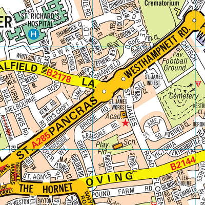 A-Z Chichester Street Map Preview 3