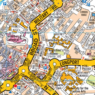 A-Z Canterbury Street Map Preview 3