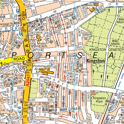 A-Z Portsmouth Street Map Preview 2