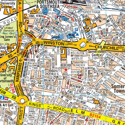 A-Z Portsmouth Street Map Preview 3