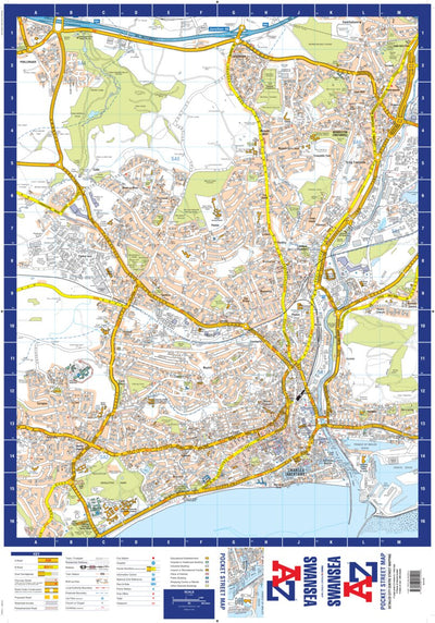 A-Z Swansea Street Map Preview 1
