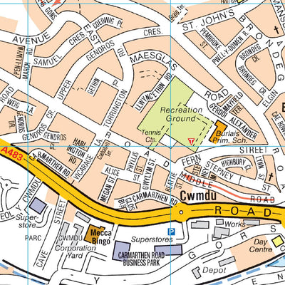 A-Z Swansea Street Map Preview 2