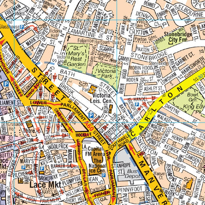 A-Z Nottingham Street Map Preview 3