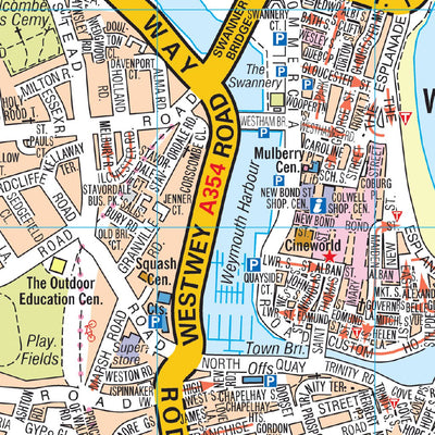 Weymouth A-Z Pocket Street Map Preview 3