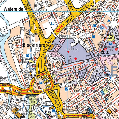 A-Z Leicester Street Map Preview 2