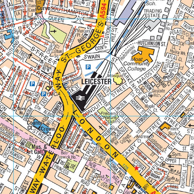 A-Z Leicester Street Map Preview 3