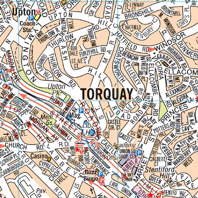 A-Z Torquay Street Map Preview 3